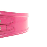 Burberry Patent leather belt in Pink