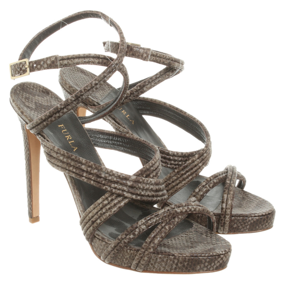 Furla Sandals Leather in Brown