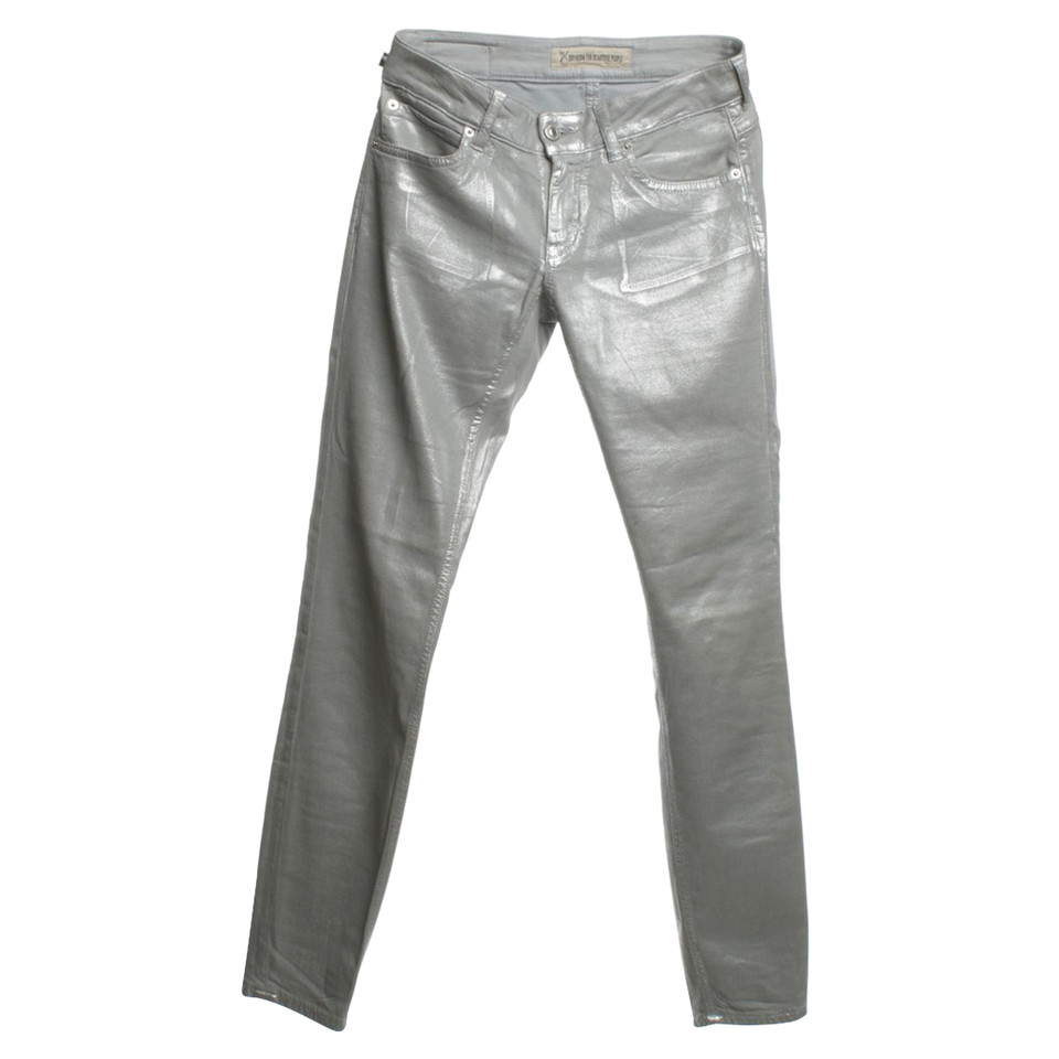 Drykorn Beschichtete Jeans in Silber