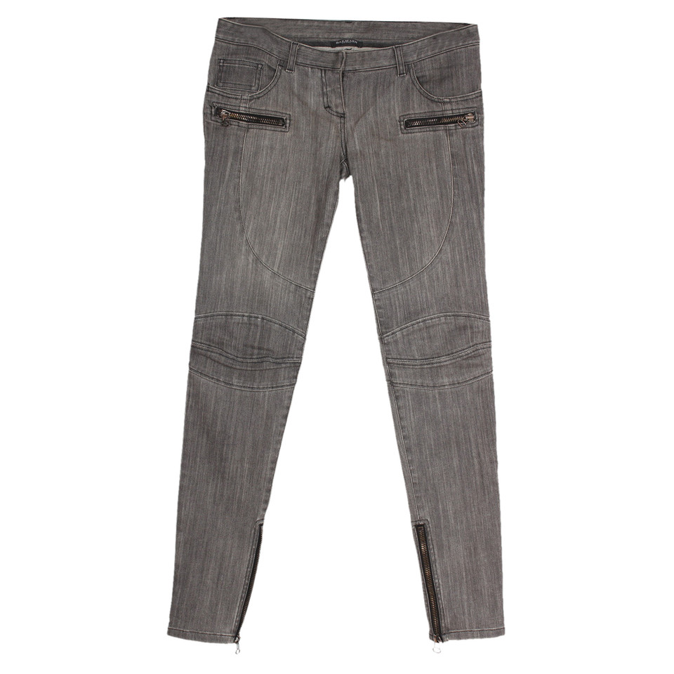 Balmain Jeans in Denim in Grigio