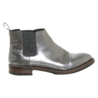 Brunello Cucinelli Ankle boots Leather in Silvery