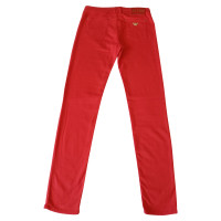 Armani Jeans Broeken in Rood