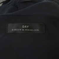 Day Birger & Mikkelsen Donker blauwe geplooide top