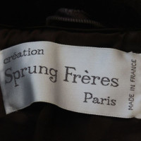 Sprung Frères Paris Cappotto di pelliccia marrone