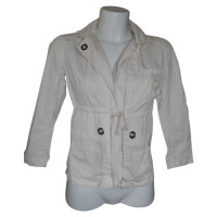 Dondup Jacket/Coat Cotton in Cream
