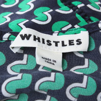 Whistles Zijden blouse met patroon