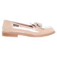Russell & Bromley Patent leather slipper in beige