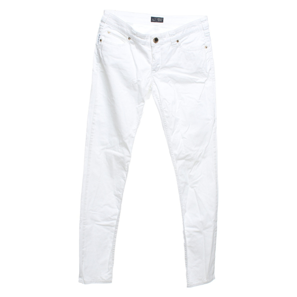 Armani Jeans Jeans en Coton en Blanc