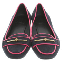 Tory Burch Chausson en bleu / rose