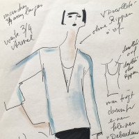 Karl Lagerfeld Schizzo di moda