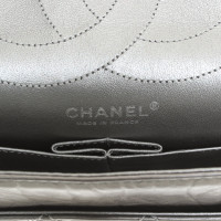 Chanel 2.55 aus Leder in Grau