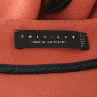 Twin Set Simona Barbieri Dress in orange / black