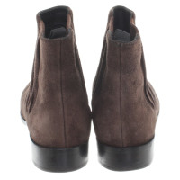 Prada Suede Ankle Boots in Brown