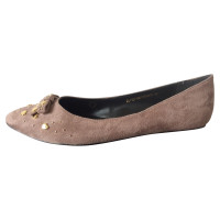 Moschino Love Slippers/Ballerinas Suede in Brown