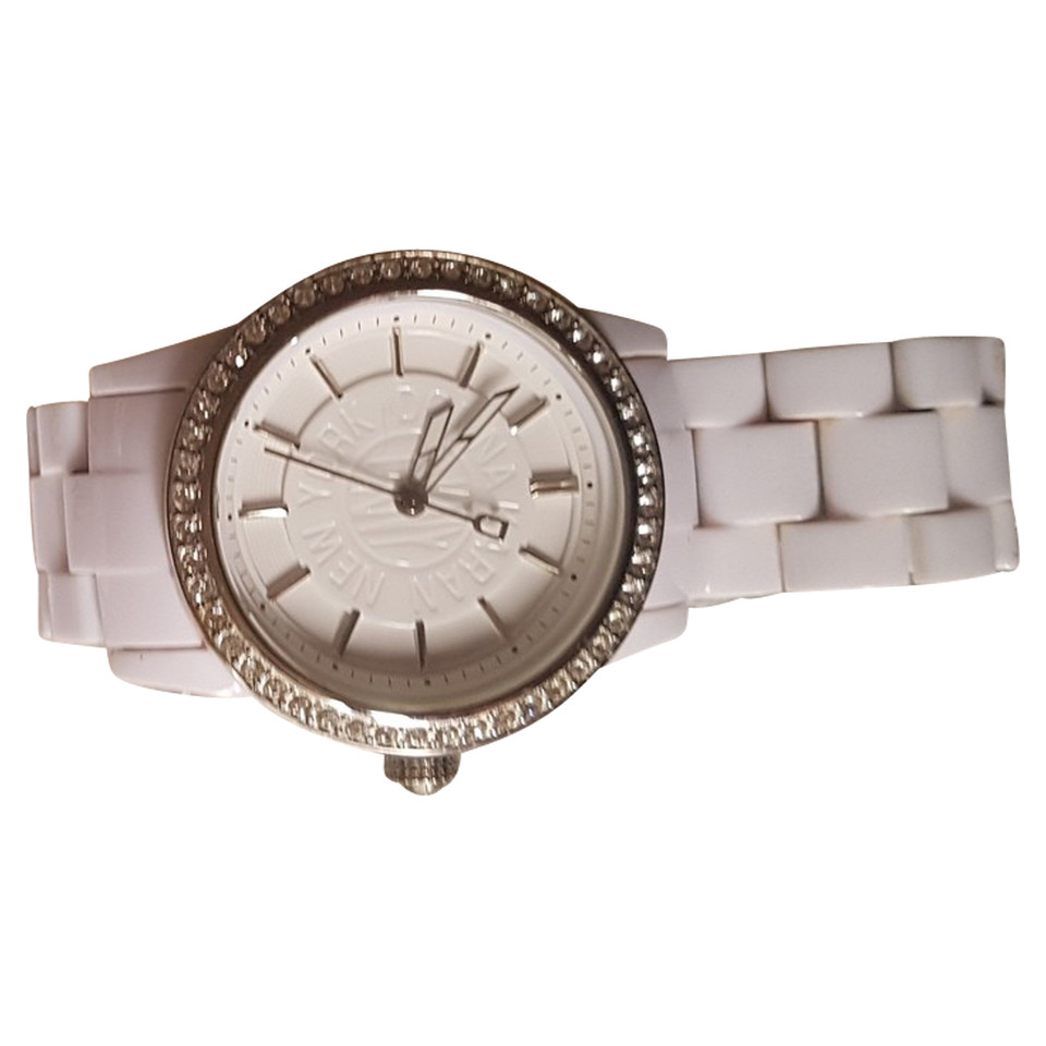 Dkny Armbanduhr aus Stahl in Weiß