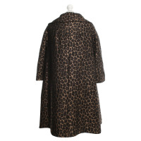 Erika Cavallini Coat with leopard print