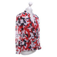 Rena Lange Zijden blouse met vlinderpatroon