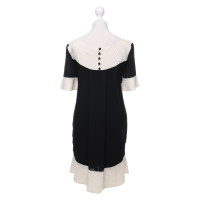 Temperley London Silk dress in black / cream