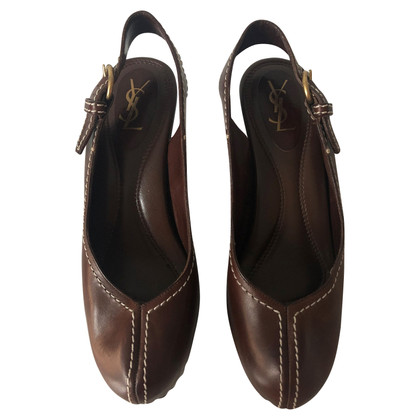 Yves Saint Laurent Sandals with wooden heel