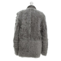 Acne Lamb fur jacket in grey