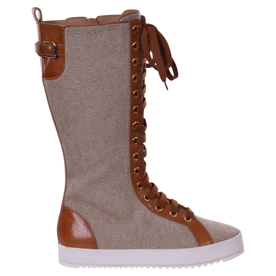 Dolce & Gabbana Bottes en Lin en Marron