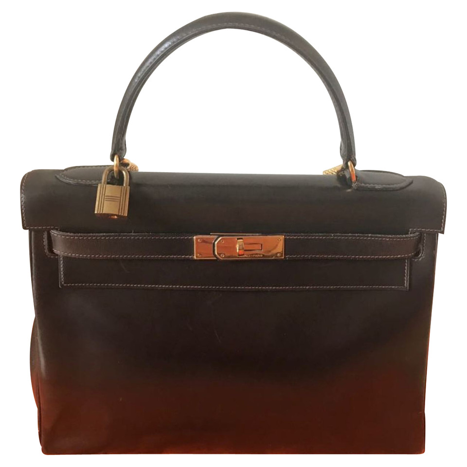 Hermès Kelly Bag 32 Leer in Bruin