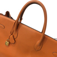 Hermès Birkin Bag 40 Leer in Oranje