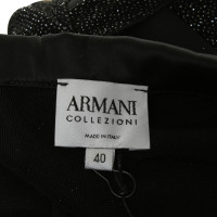 Armani Collezioni Blazer in zwart met glitter deeltjes