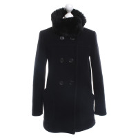 Prada Coat with woven fur collar