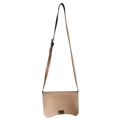 Leather Satchel Company Borsa a tracolla in Pelle in Beige