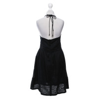 Burberry Kleid aus Baumwolle in Schwarz