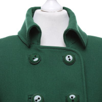 Hoss Intropia Jacke/Mantel aus Wolle in Grün