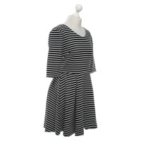 French Connection Striped dress in black and white