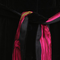 Hermès Mantel mit bunten Seiden-Details