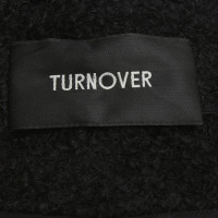 Turnover Coat in zwart