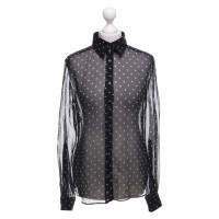 Dolce & Gabbana Blouse met overhemd en stippenpatroon