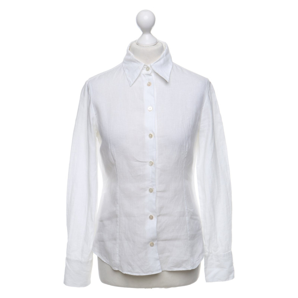 Giorgio Armani Linnen blouse in wit