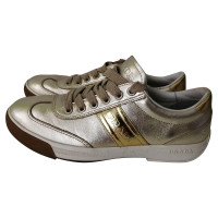 Prada Trainers Leather in Gold