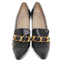 Chanel Pumps/Peeptoes Leer in Zwart