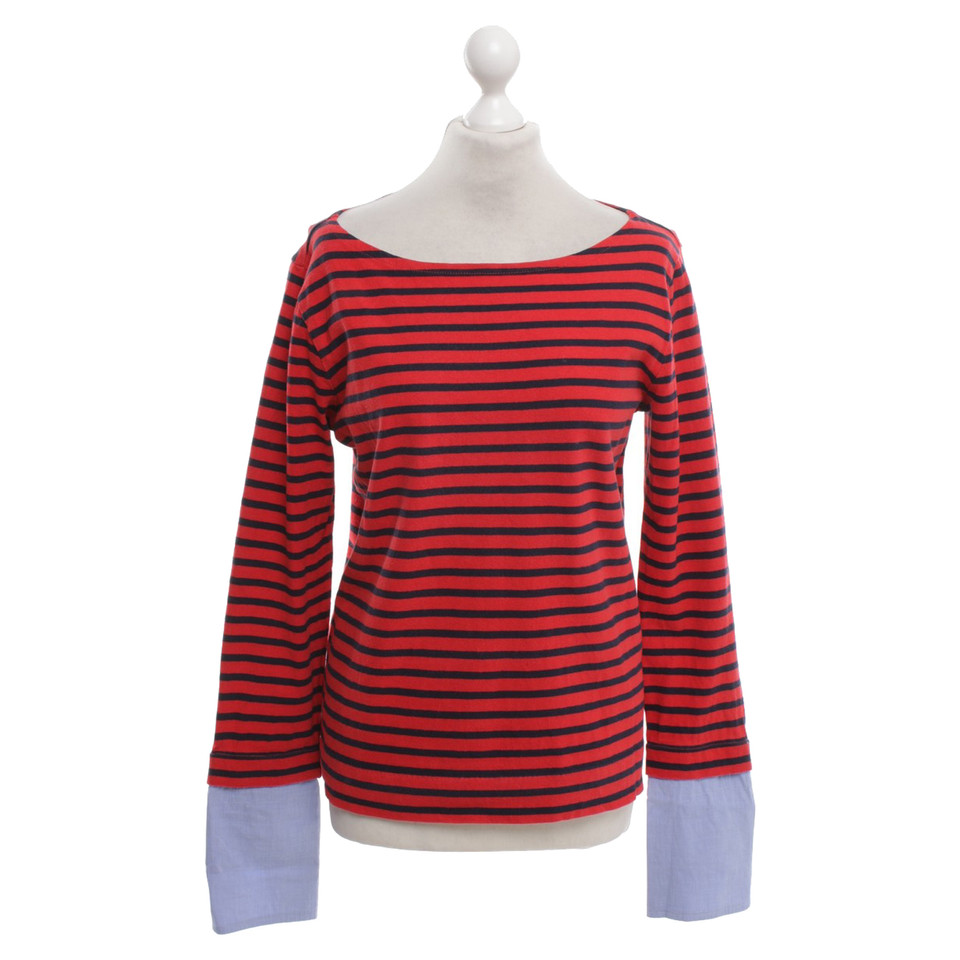 J. Crew top in blue / red