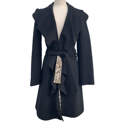 Roberto Cavalli Veste/Manteau en Laine en Noir