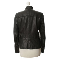 Oakwood Veste en cuir noir