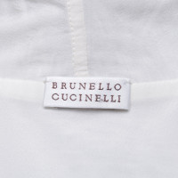 Brunello Cucinelli Top in grijs / crème