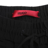 Hugo Boss Zwarte broek met satijnen