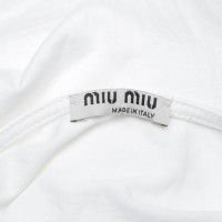 Miu Miu abito T-shirt in bianco