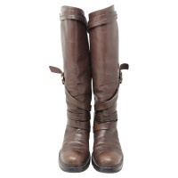 Hogan Boots Leather in Brown