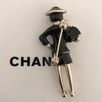 Chanel Brooch in Black