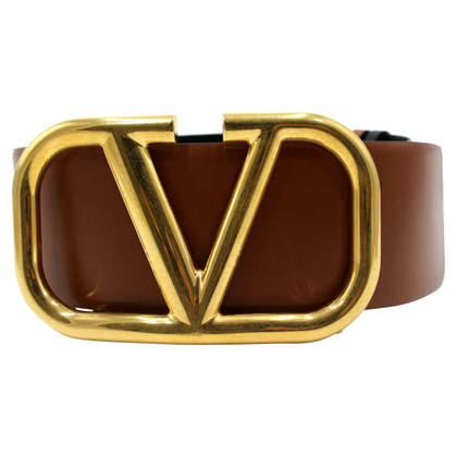 Valentino Garavani Gürtel aus Leder in Braun