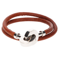 Hermès Wrap bracelet with silver clasp