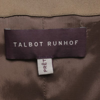 Talbot Runhof Kleid in Olivgrün